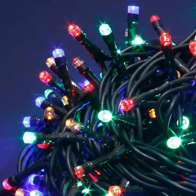 Catena Luminosa 500 Luci LED Lucciole Multicolore Controller 8 Funzioni Esterno Nuovo Arrivo
