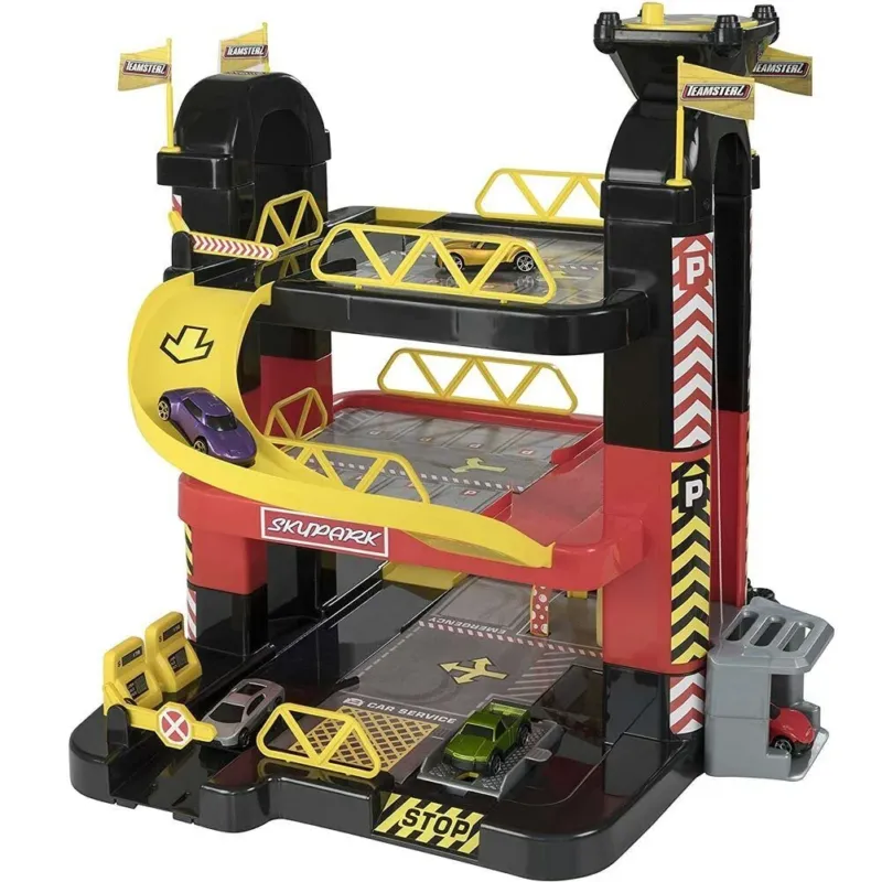 Offerta Limitata Garage Giocattolo Bambini 3 Livelli con 5 Macchinine Rampe Pista e Ascensore