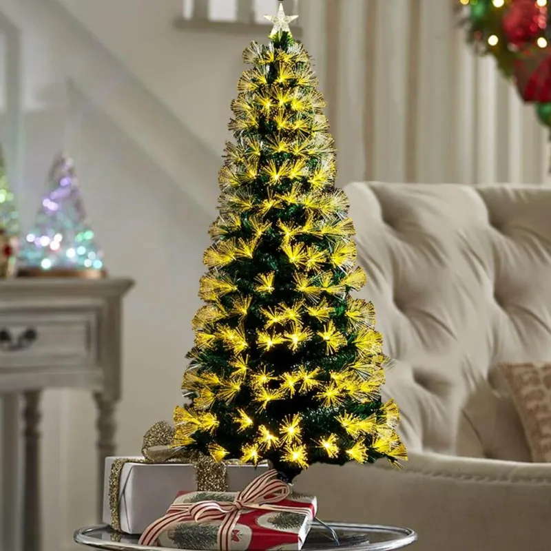 Albero di natale Luminoso 60cm con Luci LED Fibra Ottica Bianco Caldo Compra Oggi Stesso