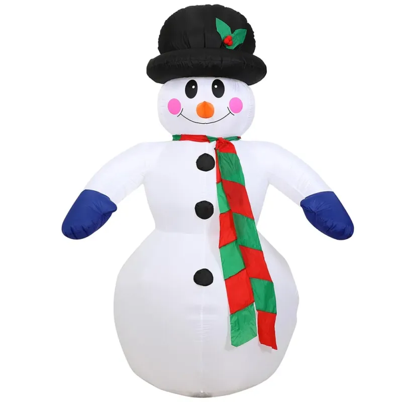 Ultima Occasione Gonfiabile Pupazzo di Neve Gigante 240cm Luci LED Decorazioni Natalizie Esterno