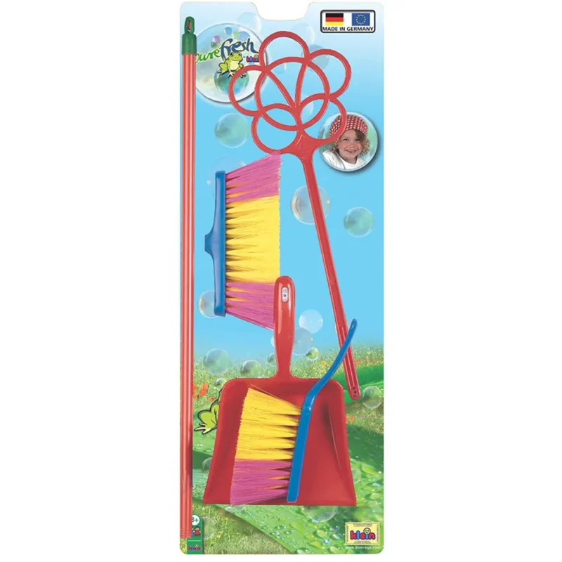 Subito Disponibile Set Pulizia Giocattolo per Bambini con Scopa Paletta Battipanni e Spazzola