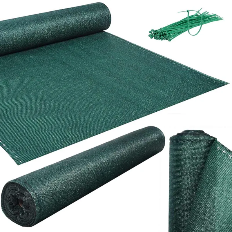 Promo Stagionale Telo Ombreggiante 1,5 x 20 Mt Rete Ombra 90% Frangivento Frangivista + Fascette