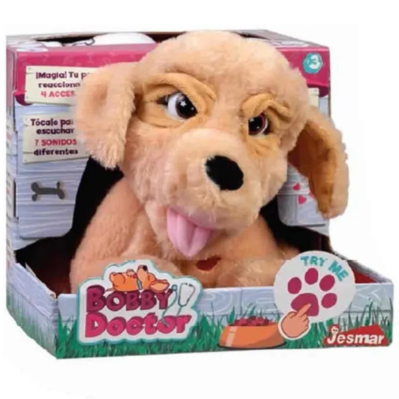 Cane Cagnolino Peluche Bobby Doctor Giocattolo per Bambini con Suoni Più Venduto