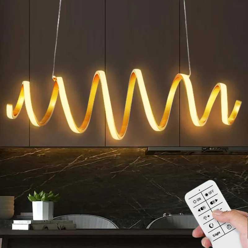 Consegna Rapida Lampadario Lampada Sospensione a LED 40W Luce Dimmerabile e Colore Regolabile