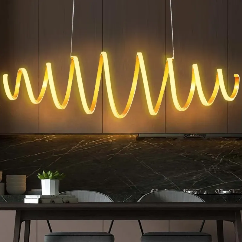 Miglior Prezzo Lampadario Sospensione LED 58W Luce Bianco Caldo 3000K 3600lm Design Moderno