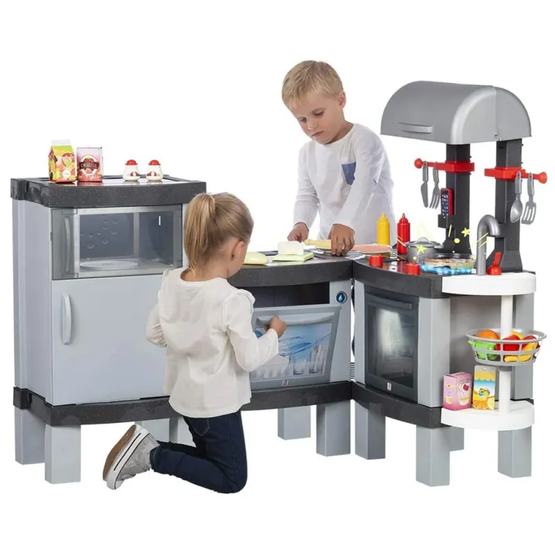 Cucina Giocattolo per Bambini Cooking XL Modulabile con Cibi che Cambiano Colore Offerta Lampo