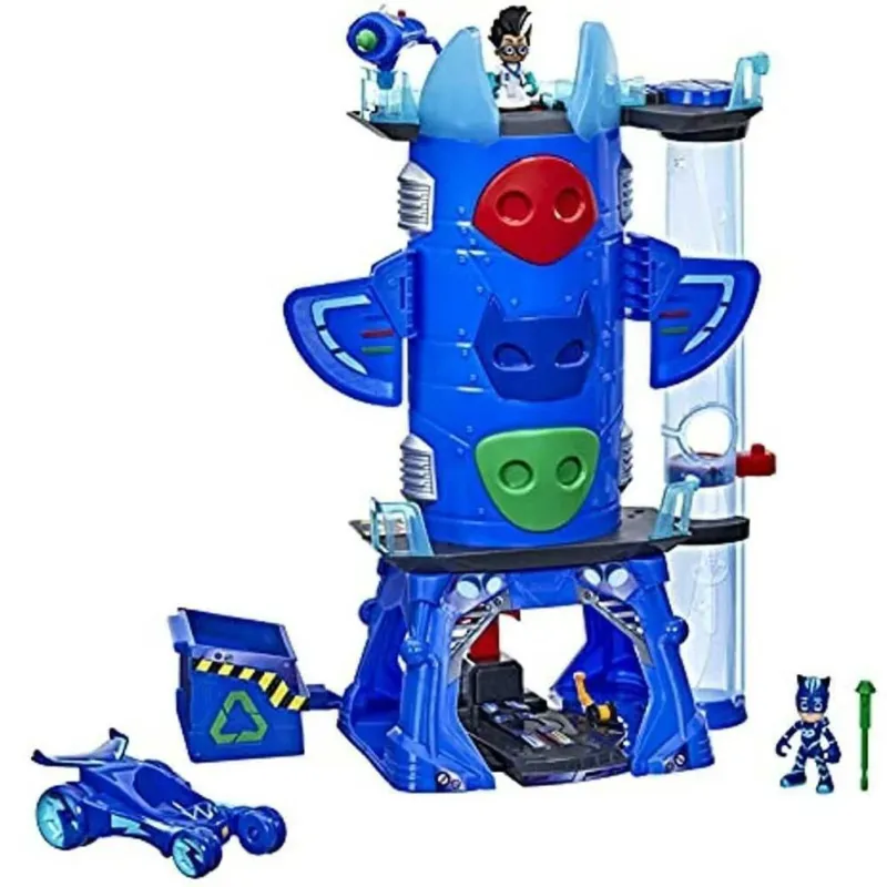 Sconto Pj Mask Quartier Generale Super Pigiamini con 2 Personaggi e Veicolo Luci Suoni
