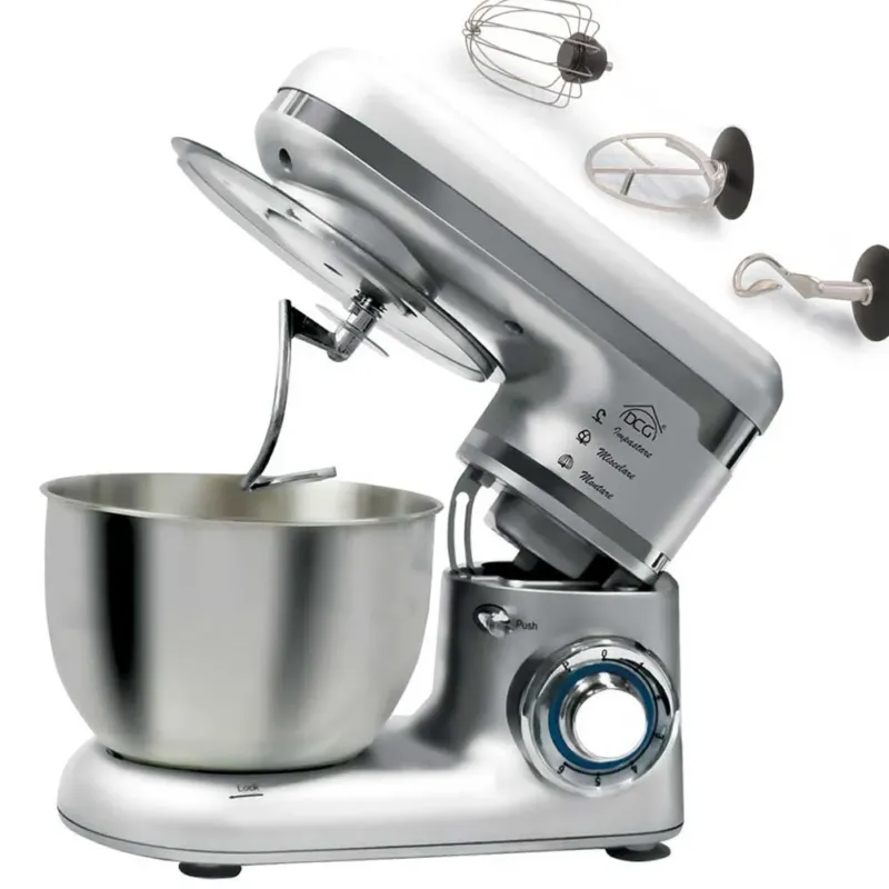 Popolare Impastatrice Planetaria Robot Da Cucina Silver Scodella Acciaio 4 LT DCG KM1401S