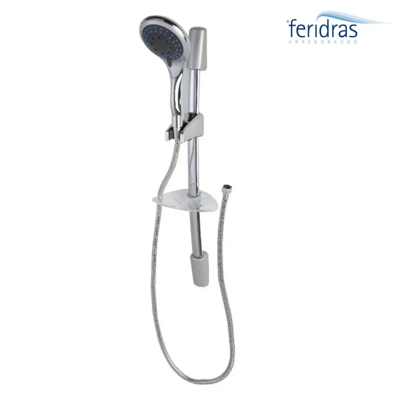 Vendita Finale Saliscendi Asta Con Soffione Doccia 5 Funzioni Cromo Bagno Doccia Vasca Feridras
