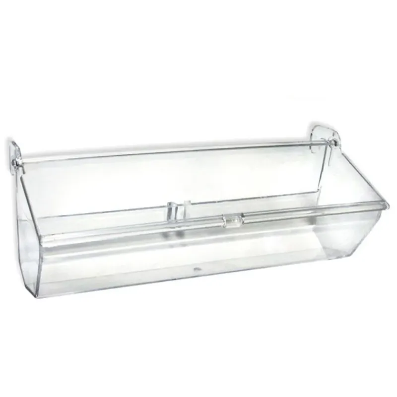 Soddisfatti O Rimborsati Mangiatoia Rettangolare in Plastica Trasparente 22 x 7 x 7 cm Mister Zoo