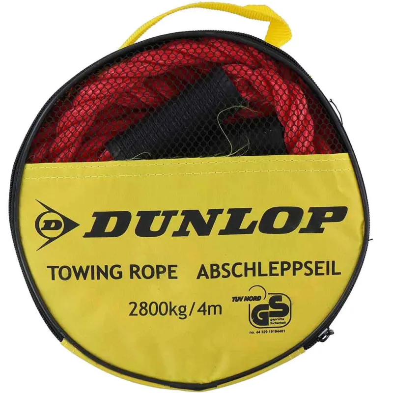 Cinghia Corda da Traino SOS Auto Cavo Rimorchio in Nylon 4mt 2800Kg 2 Ganci Prezzo Conveniente