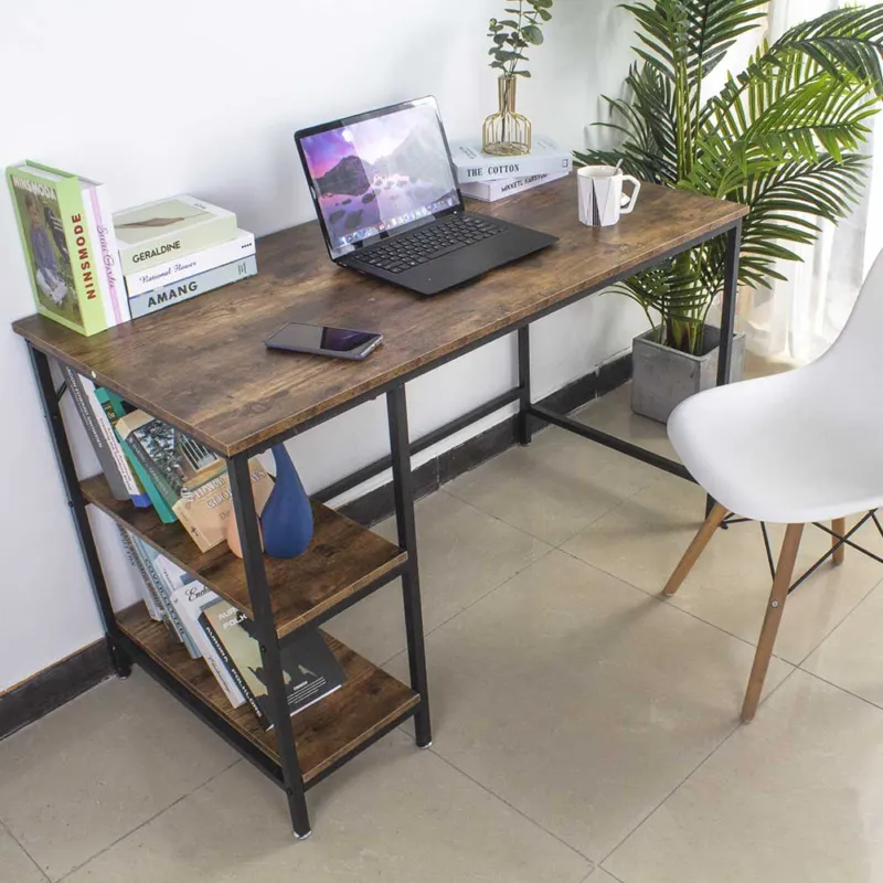 Scrivania Libreria Tavolo Porta PC Compuer Metallo Legno Casa Ufficio Industrial Saldi