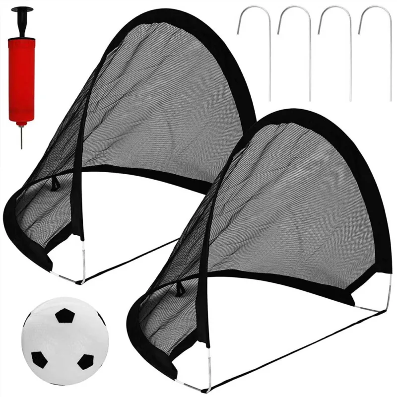 Soddisfatti O Rimborsati Set 2 Porte da Calcio Pop-Up Pieghevoli Bambini con Pallone e Custodia 120x86cm