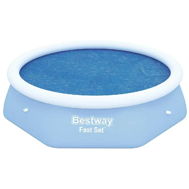 Subito Disponibile Telo Termico Per Piscina Fast Set Rotonda 244cm Copertura Blu Bestway 58060