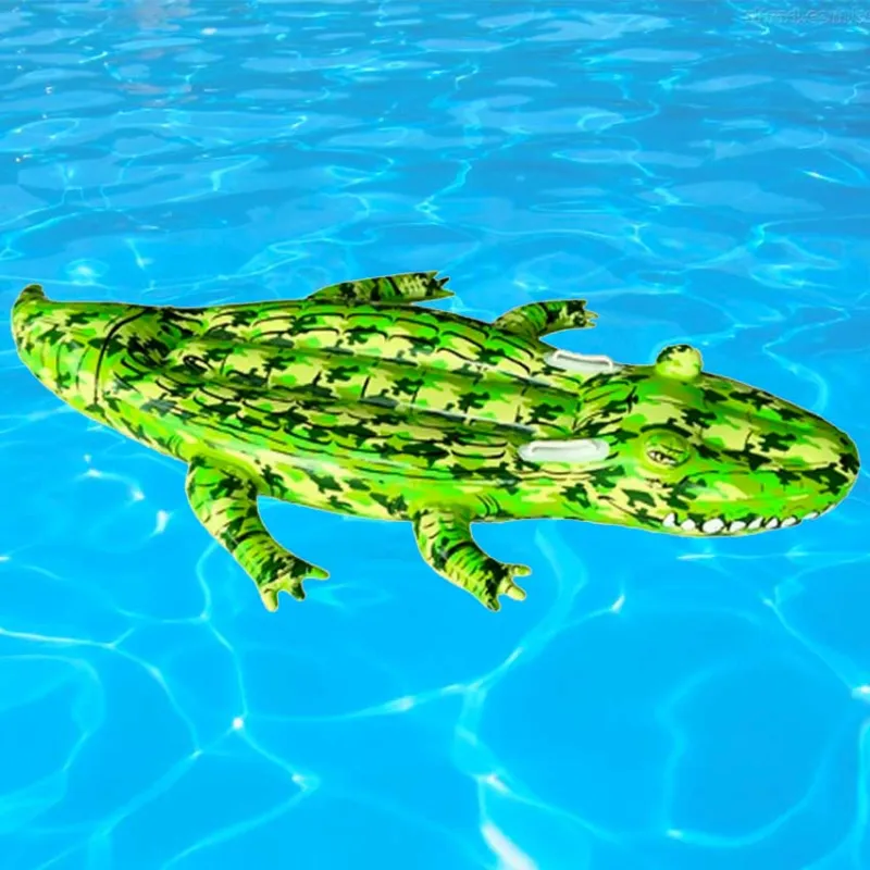 Scelto Dai Clienti Coccodrillo Gonfiabile Cavalcabile Per Bambini 165 Cm Camo Mare Piscina