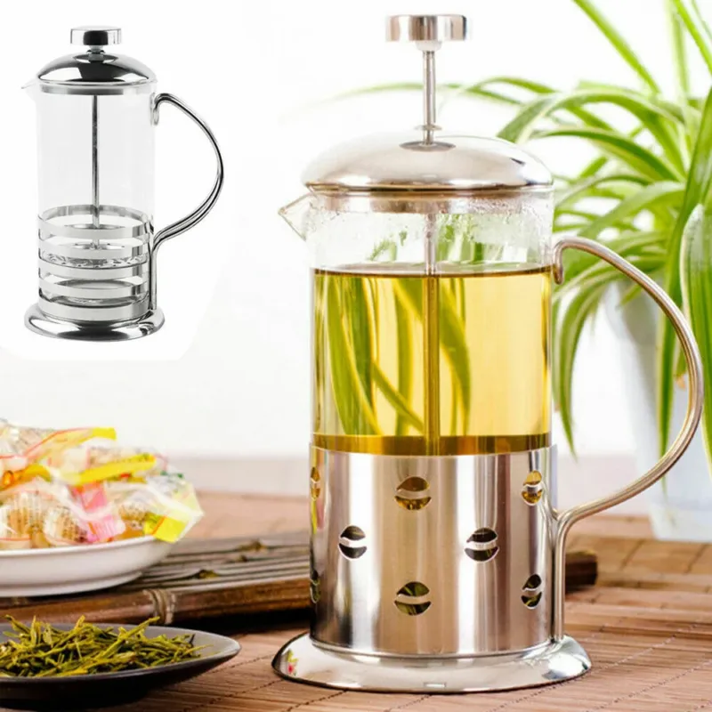 Caffettiera Teiera Pressa Francese Macchina per Caffe Te Tisaniera Tisane 350ml Saldi