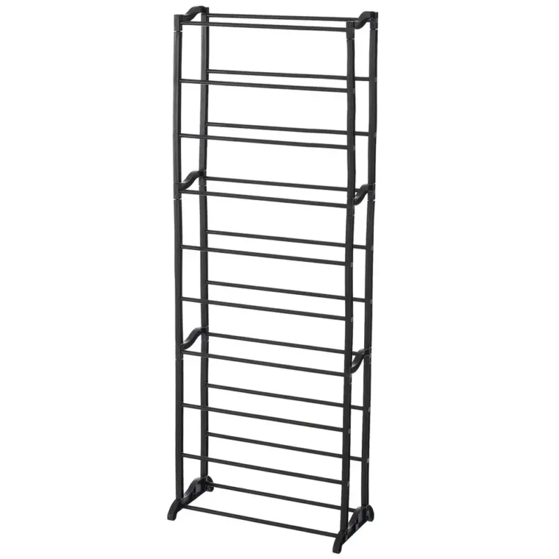 Reso Gratuito Scarpiera Slim Salvaspazio 10 Ripiani Porta Scarpe Ingresso Casa 51x25x140 Nero