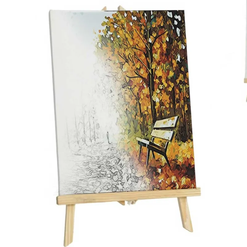 Tela da Dipingere 30x23cm con Telaio e Supporto in Legno Tele Pittura Pittore Ultima Occasione