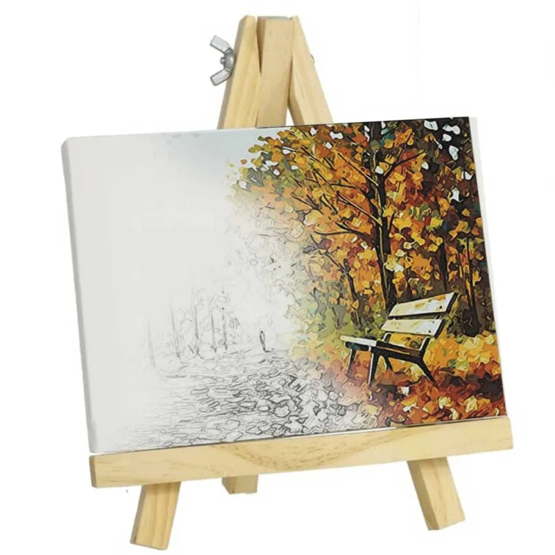 Offerta Del Giorno Tela da Dipingere 18,5x12cm con Telaio e Supporto in Legno Tele Pittura Pittore