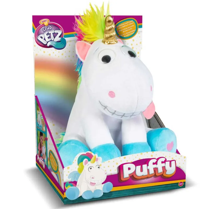 Acquista Ora Club Petz Puffy Peluche Unicorno Interattivo Ride Suona Trema e fa le Puzzette
