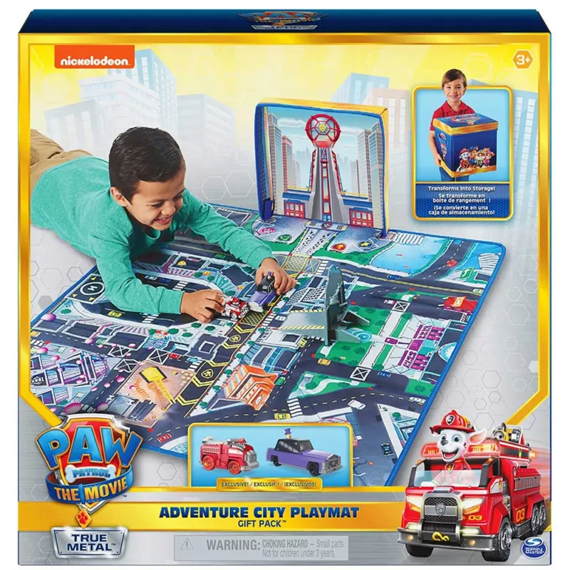 Scelto Dai Clienti Pap Patroll Tappeto Gioco Bambini Avventure in Citta con 2 Macchinine Accessori