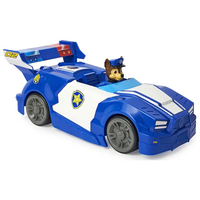 Paw Patroll The Movie Veicolo Macchina della Polizia XL Personaggio Chase 45cm Direttamente Dal Produttore