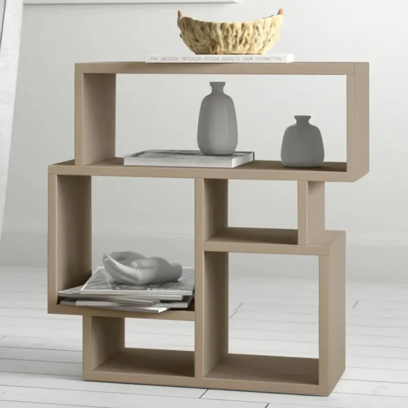 Libreria Tavolino Laterale Divano Design Moderno 5 Ripiani 60x22x54 Casa Tortora Non Perdere