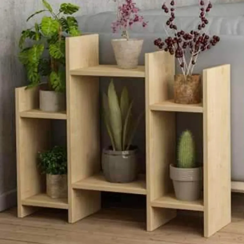Economico Libreria Tavolino Laterale Divano Design Moderno 6 Ripiani 65x22x77 Casa Quercia