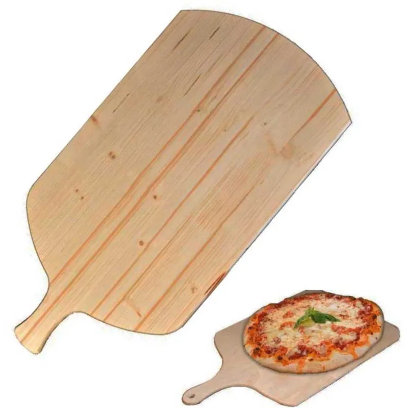 Bestseller Tagliere Per Pizza a Metro Teglia Vassoio Legno Rettangolare Con Manico 72x36cm