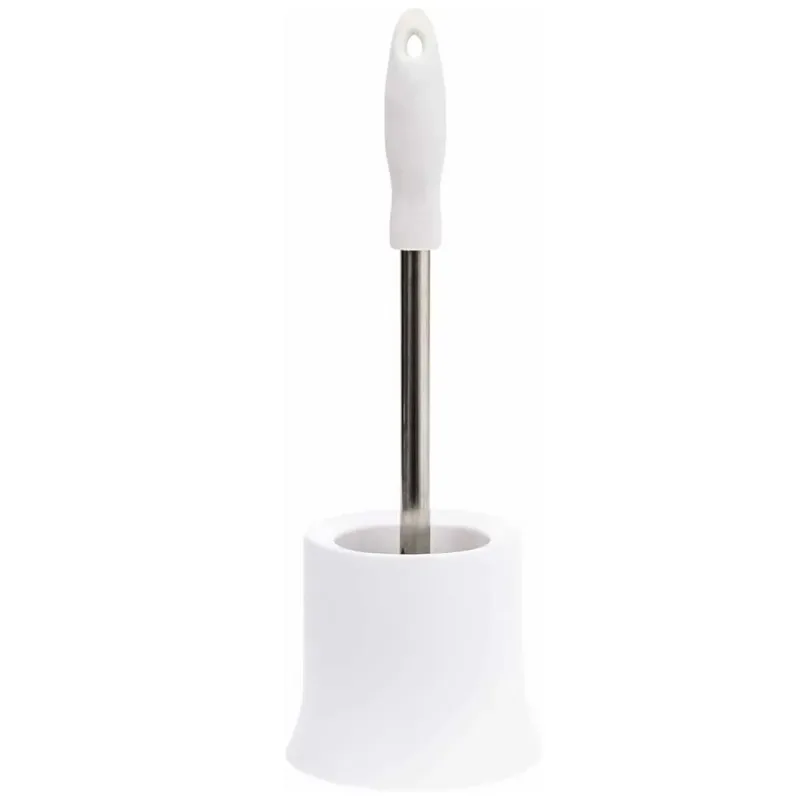 Super Prezzo Portascopino Bagno con Spazzolone WC per Bagno in Plastica e Metallo 39cm