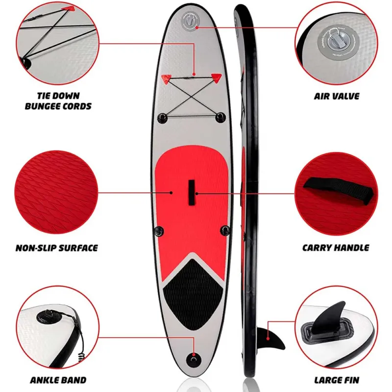 Tavola da Surf Gonfiabile 243x57cm Paddle Board per Pagaia con Gonfiatore Mare Compra Oggi Stesso