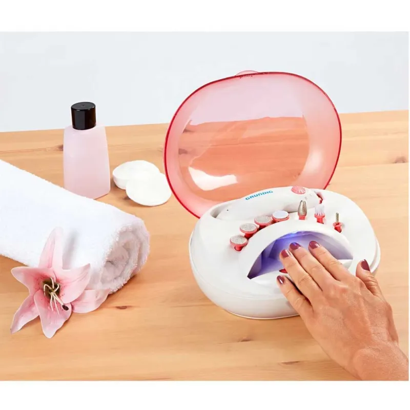 Set Fresa Lima Elettrica Manicure Pedicure + Asciuga Smalto Unghie a Batteria Promozione