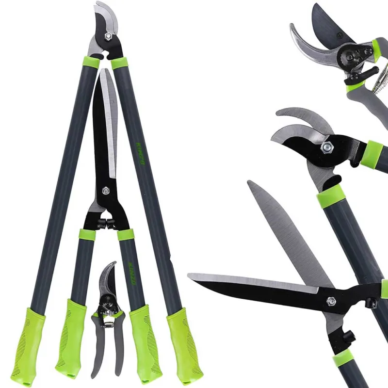 Acquista Ora Set 3 Cesoie Forbici Tagliasieipi Giardino Bypass Taglio Potatura Siepi e Rami
