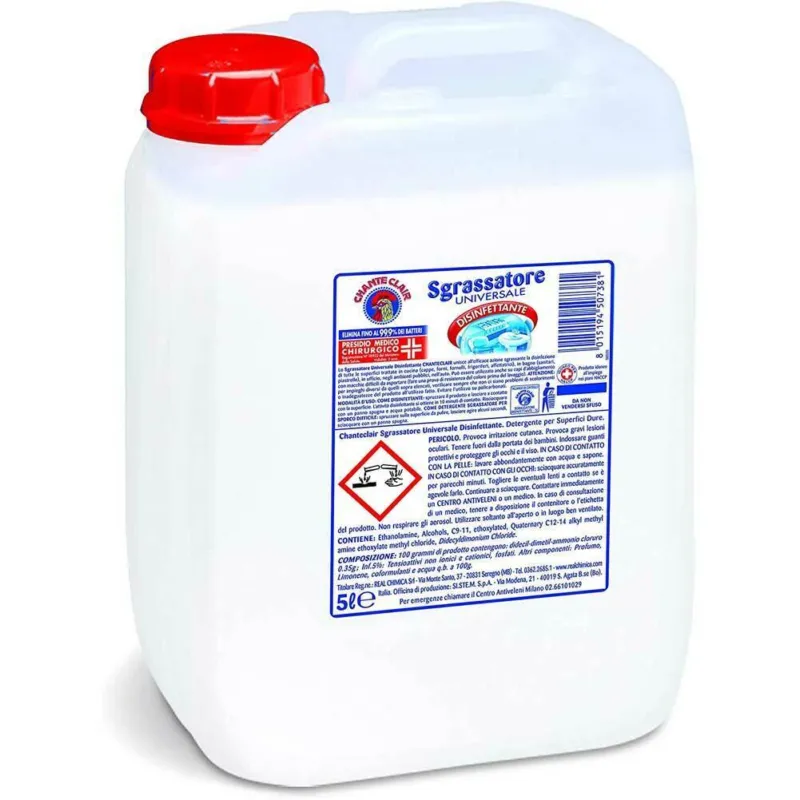 Chanteclair Sgrassatore Universale Disinfettante Formato Professionale 5Lt Economico