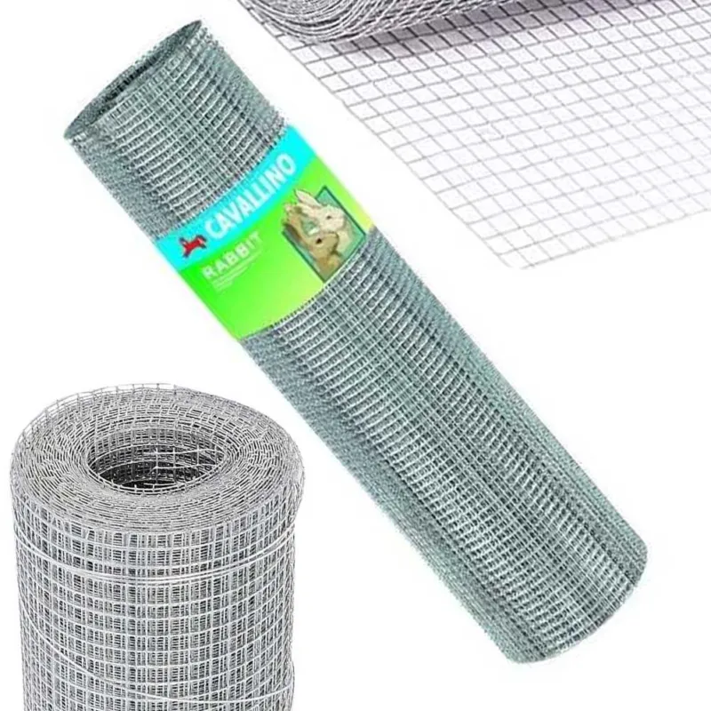 Rete Metallica Elettrosaldata 1 x 10 mt Maglia 13x13mm Zincata per Recinsione Economico