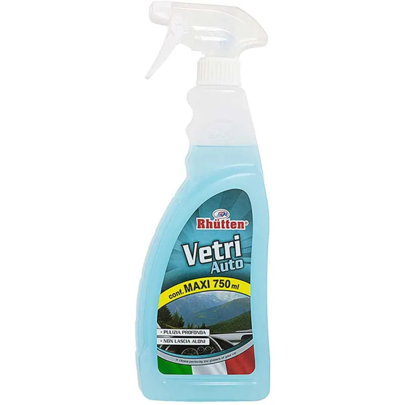 Rhutten Detergente Pulizia Vetri Auto Effetto Antistatico Senza Aloni 750ml Solo Oggi