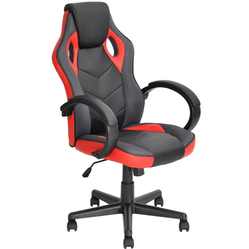 Sedia Gaming Poltrona da Ufficio Direzionale Ruote Girevoli Sportiva Racer Rosso Subito Disponibile
