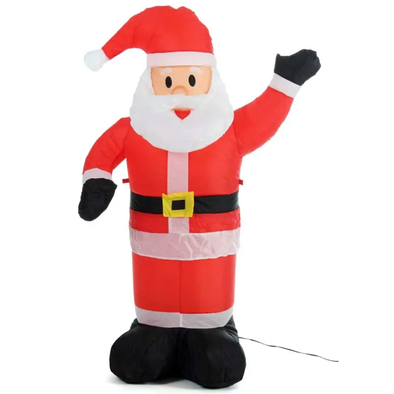 Compra Adesso Gonfiabile Babbo Natale Grande Altezza 120 Cm Con Illuminazione Led Per Esterno