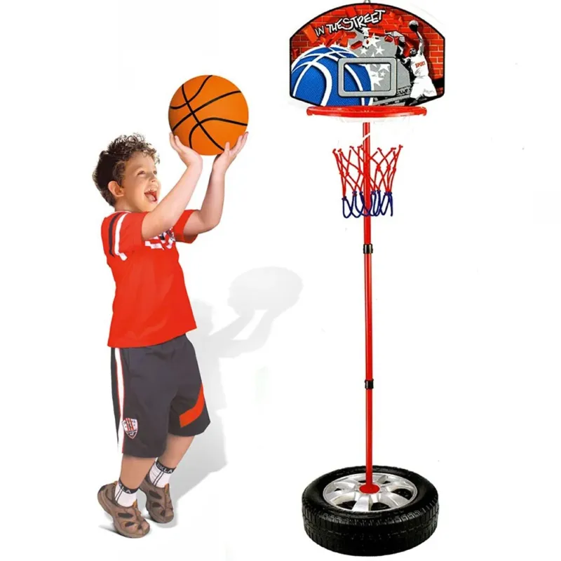 Basket Canestro Piantana Per Bambini Altezza Regolabile Fino 120cm Con Pallone Affare
