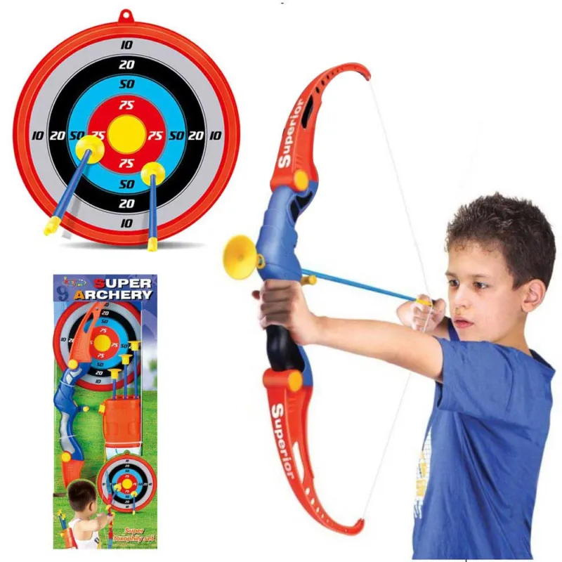Set Arciere Per Bambini Con Arco 4 Frecce Bersaglio Muro E Tracolla Portafrecce Offerta
