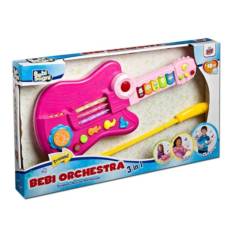 Più Venduto Strumenti Musicali per Bambini Baby Orchestta 3 IN 1 Bebi sogni con luci e suoni