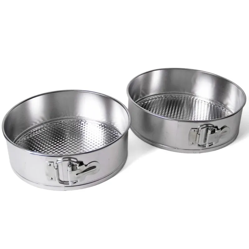 Ultime Pezzi Set 2 Tortiere Teglie Da Forno Per Torte Apribili In Alluminio Diametro 23/25 Cm