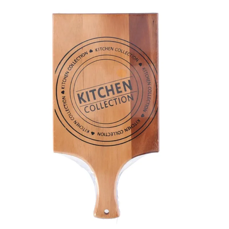 Tagliere in Legno Con Manico Decorazione Kitchen Per Salumi Formaggi 37x19x1cm Prezzo Basso