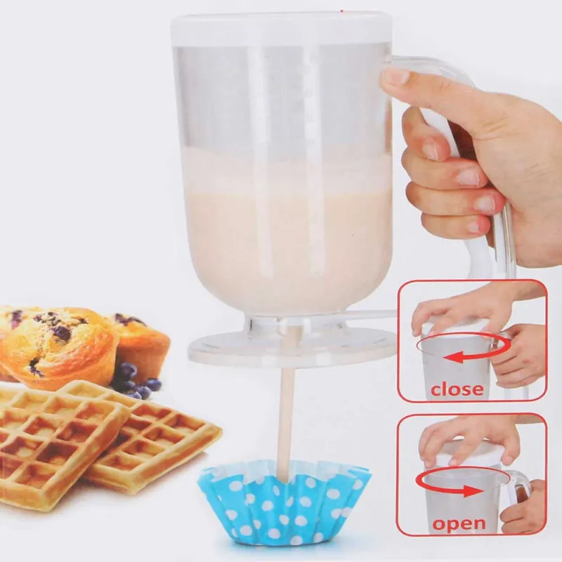 Dispenser Dosatore Per Impasti Dolci Crepes Waffle Pastella 900 ml Alpina Prezzo Ridotto
