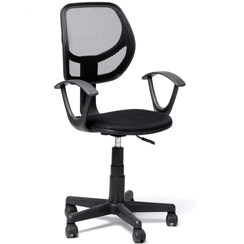 Prezzo Conveniente Sedia Girevole Nera con 5 ruote Ufficio Cameretta Scrivania Schienale Ergonomico