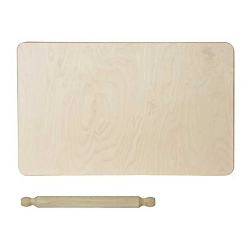 Asse Per Impastare Spianatoia In Legno Con Mattarello Pasta Fresca Pizza 58x36cm Bestseller