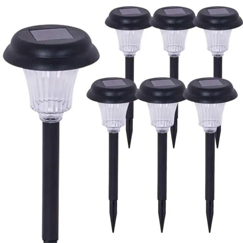 Ultima Occasione 6 Lampade LED Da Giardino Energia Solare Stile Lanterna 11x36cm Enrico Coveri
