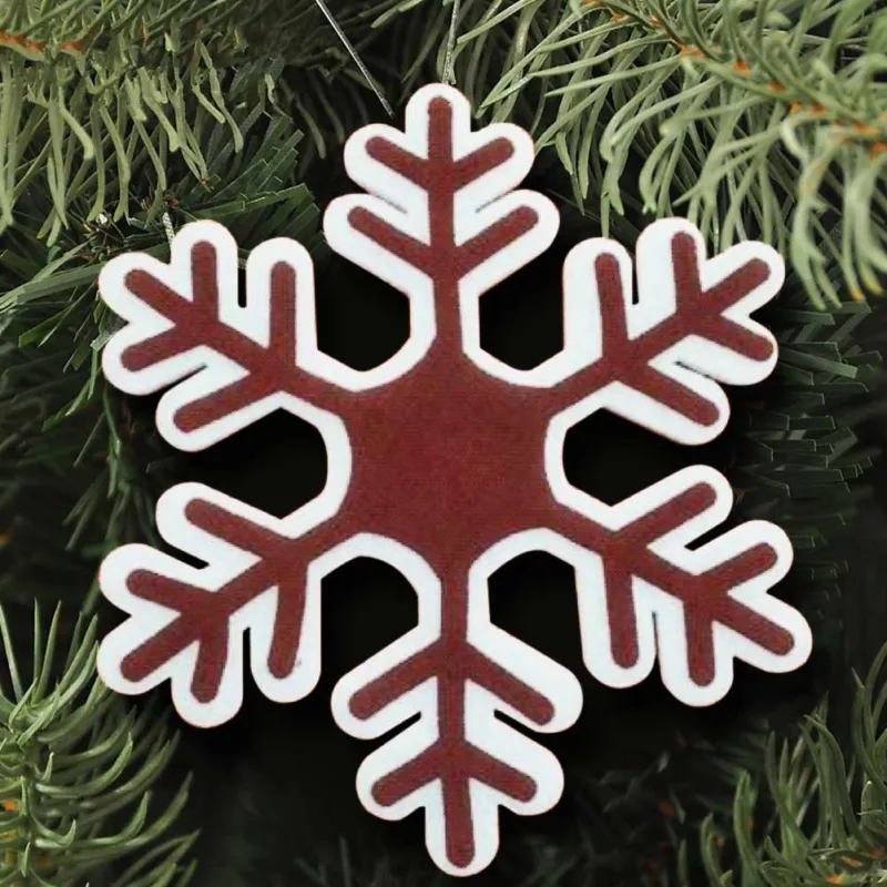 Appendino Fiocco Di Neve Natale Ovatta e Juta Altezza 44 Cm Decorazioni Natale Offerta Del Giorno