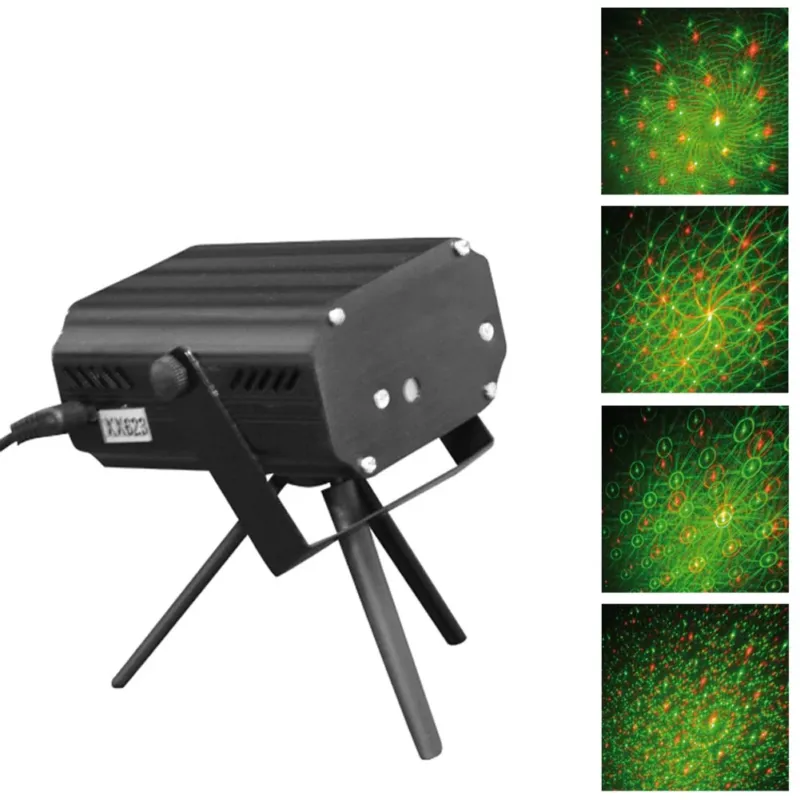 A Buon Prezzo Proiettore Laser Pattern VORTICI Colori Rosso e Verde Uso Interno Distanza 5 Mt