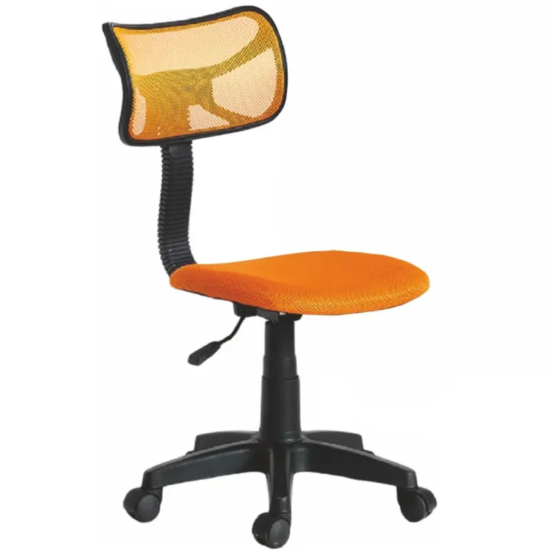 Sedia Girevole 5 Ruote Ufficio Cameretta Scrivania Schienale Ergonomico Arancio Direttamente Dal Produttore